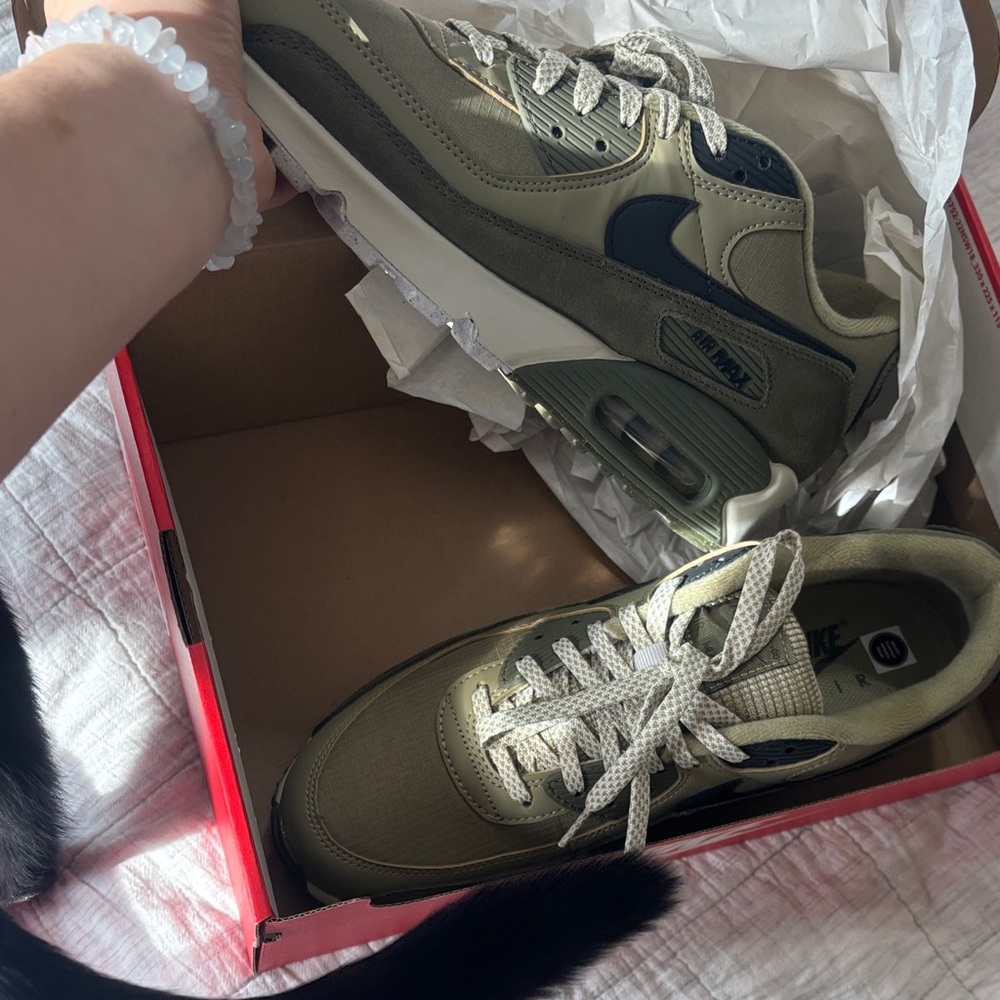 Nike olive and Black Sneakers